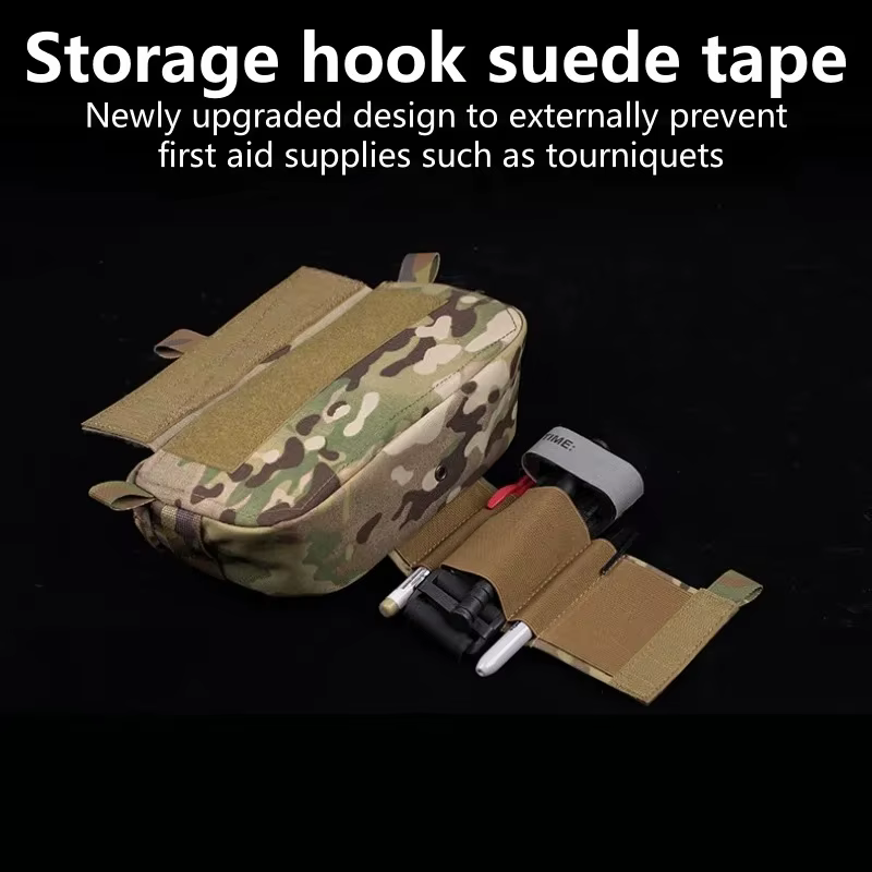 Sac d'accessoires suspendu à double usage – Pochette de rangement extensible et à dégagement rapide pour gilet de chasse