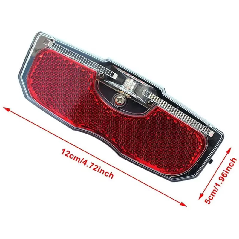 1/2 pièces porte-vélo feu arrière LED vtt vélo porte-bagages lumière réfléchissante vtt équitation avertissement réflecteur accessoires de cyclisme