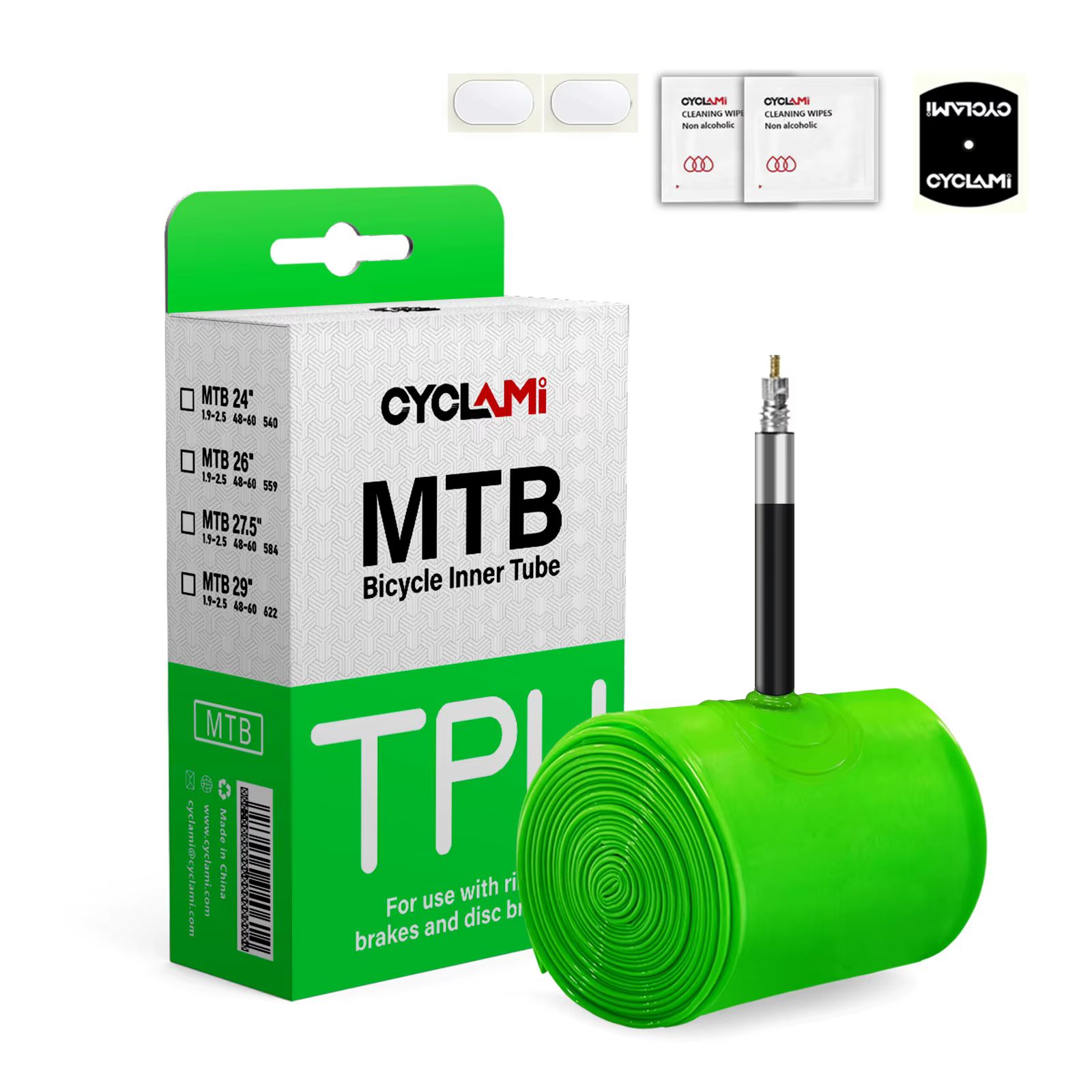 Chambre à air ultralégère CYCLAMI pour vélo VTT 26