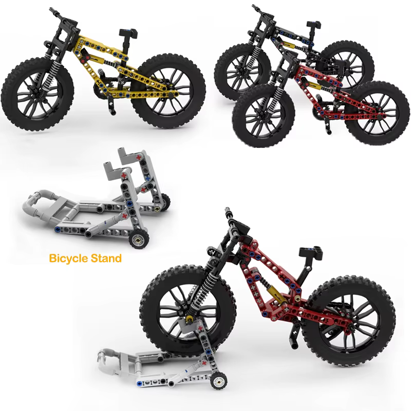 Blocs de vélo de montagne MOC avec bras amortisseur + chaîne