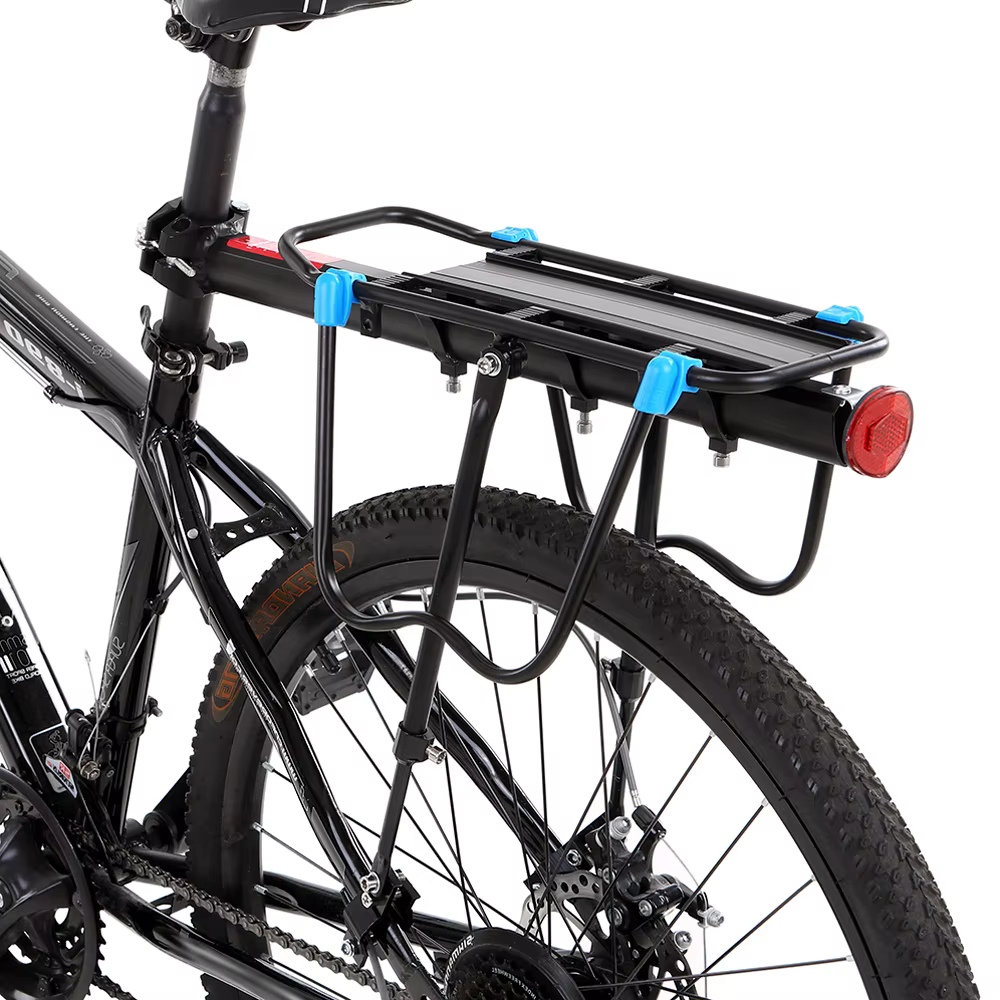 Porte-bagages arrière réglable en alliage d'aluminium pour VTT
