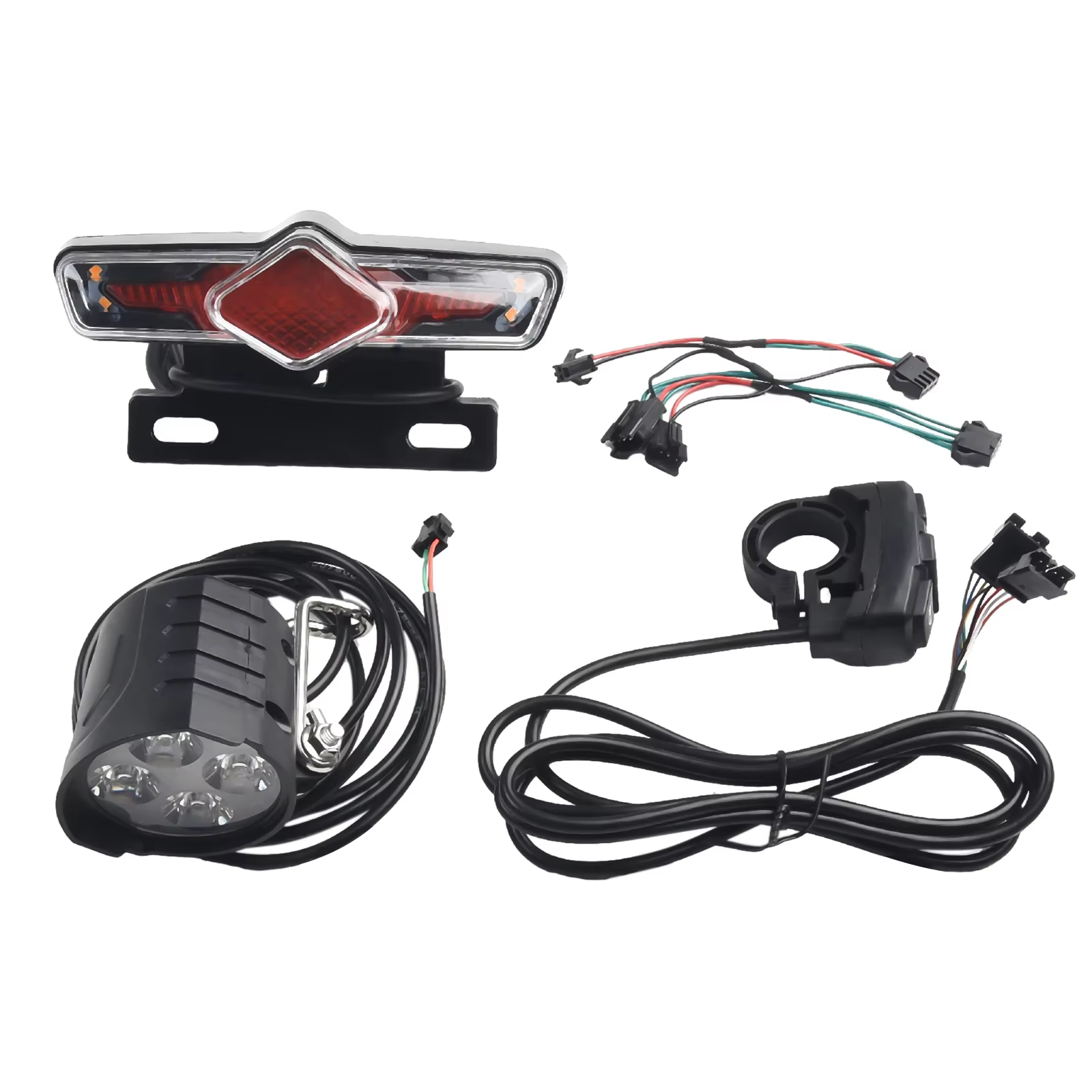 Kit de feux avant et arrière pour vélo électrique 12-72V