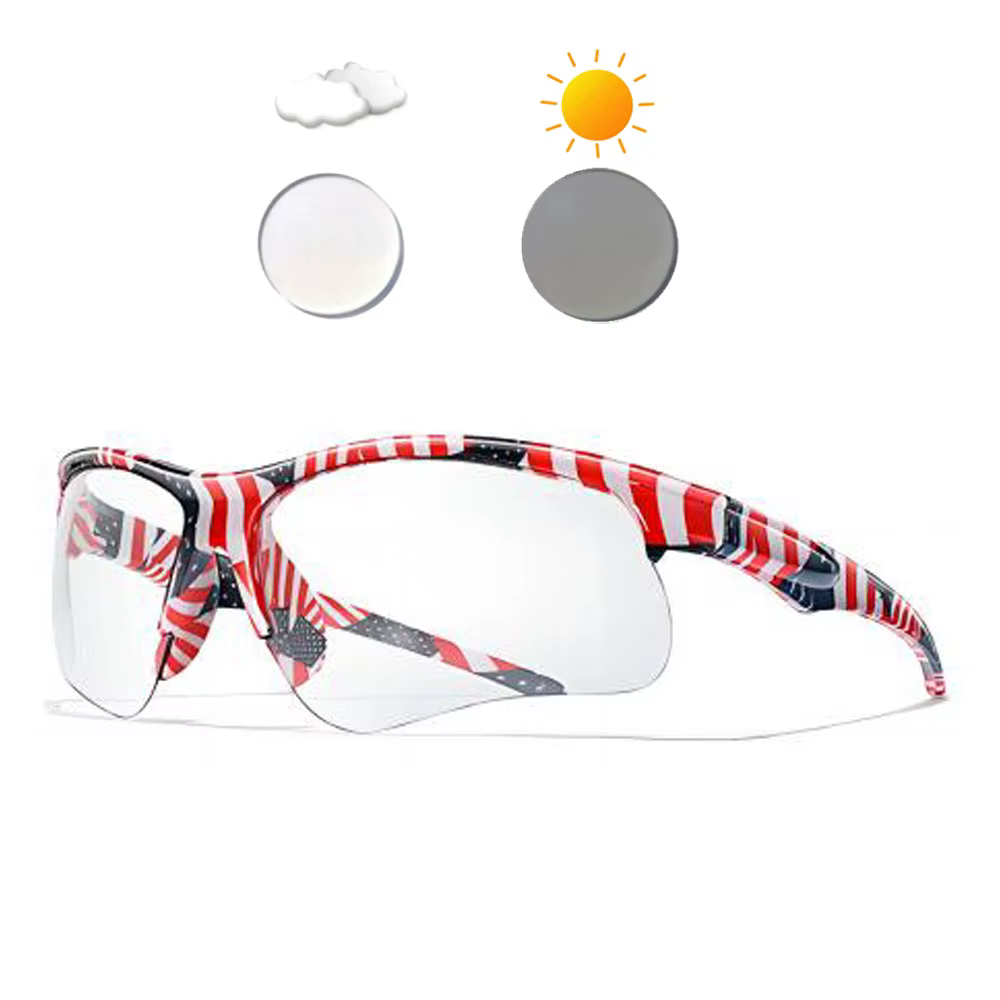 Nouvelles lunettes de soleil de cyclisme photochromiques hommes femmes en plein air vtt vélo