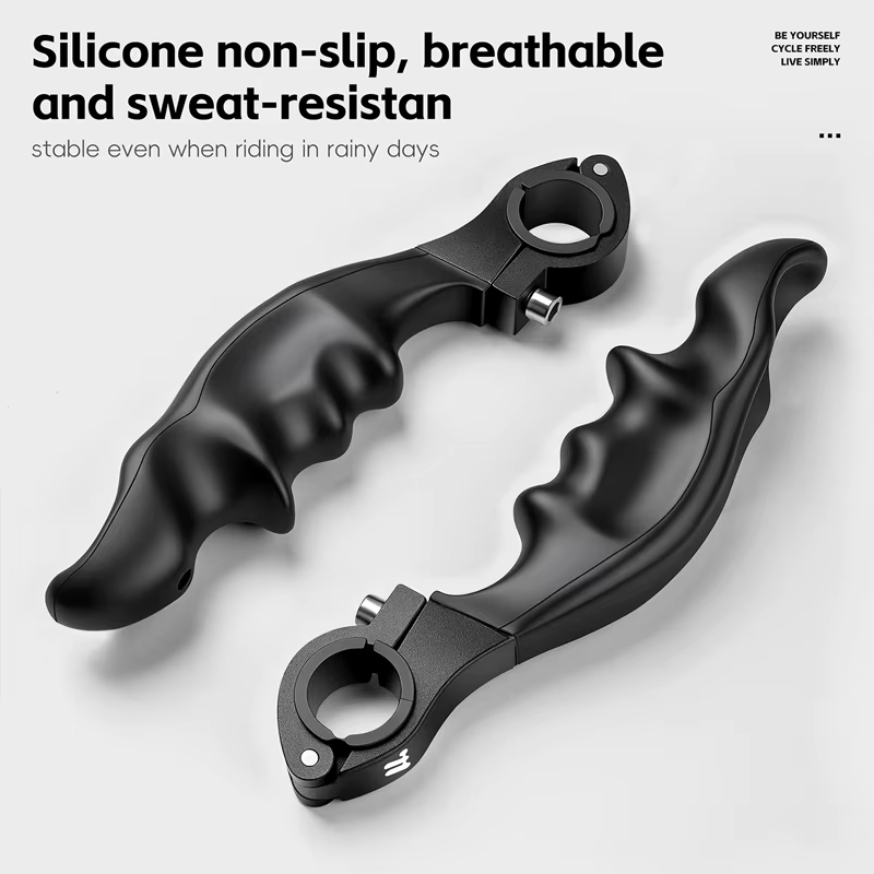 WEST BIKING Embouts de Guidon VTT Ergonomiques Anti-Choc Antidérapants en Aluminium – Extensions