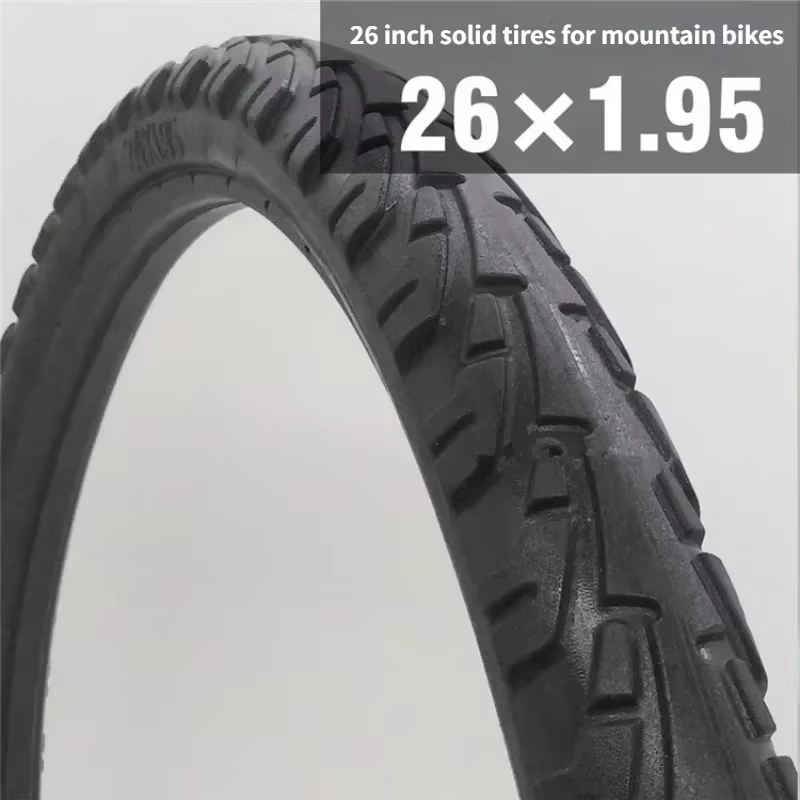 1 pièces pneu solide de vélo 20/24/26 pouces x1.50/1.95/1 3/8