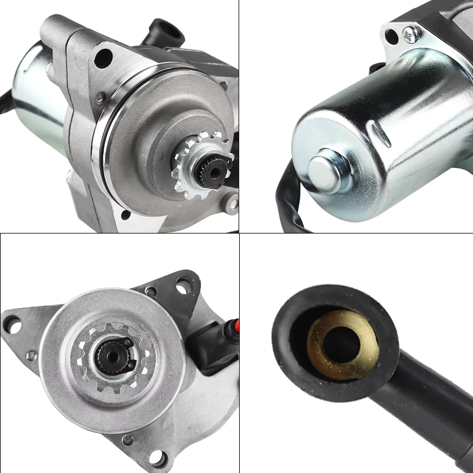 Démarreur électrique 3 boulons pour 4 temps 50cc 70cc 90cc 100cc 110cc 125cc moteur 4 roues ATV Quad Dirt Bike Go Kart Taotao