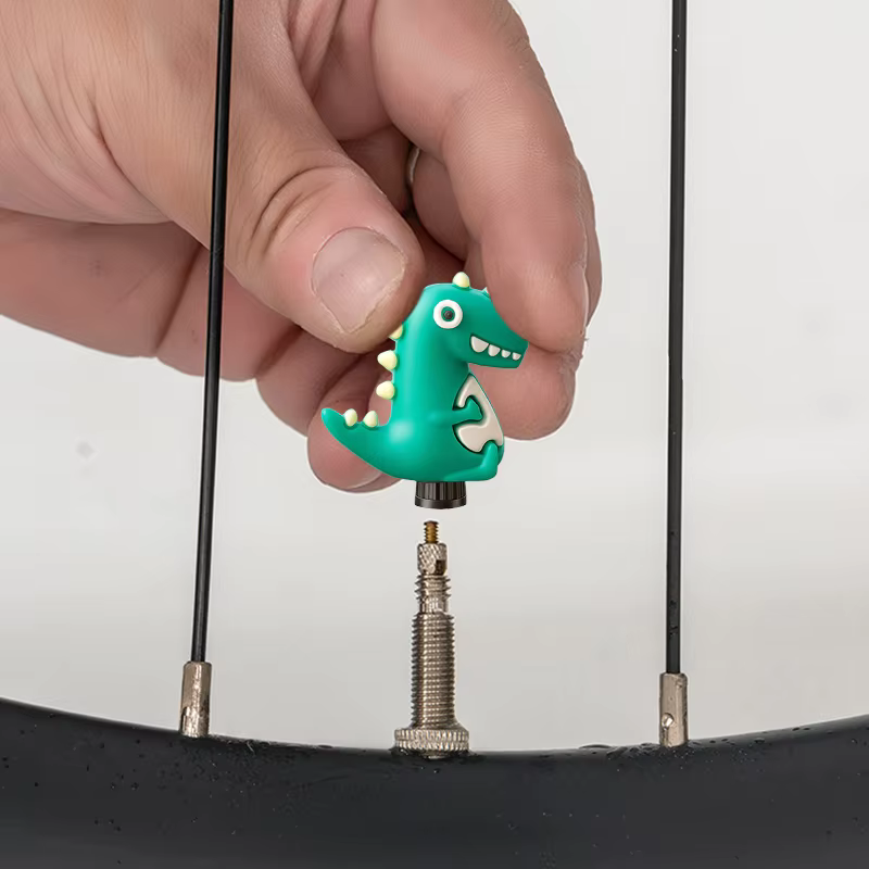Capuchons de valve de vélo universels à motif de dessin animé