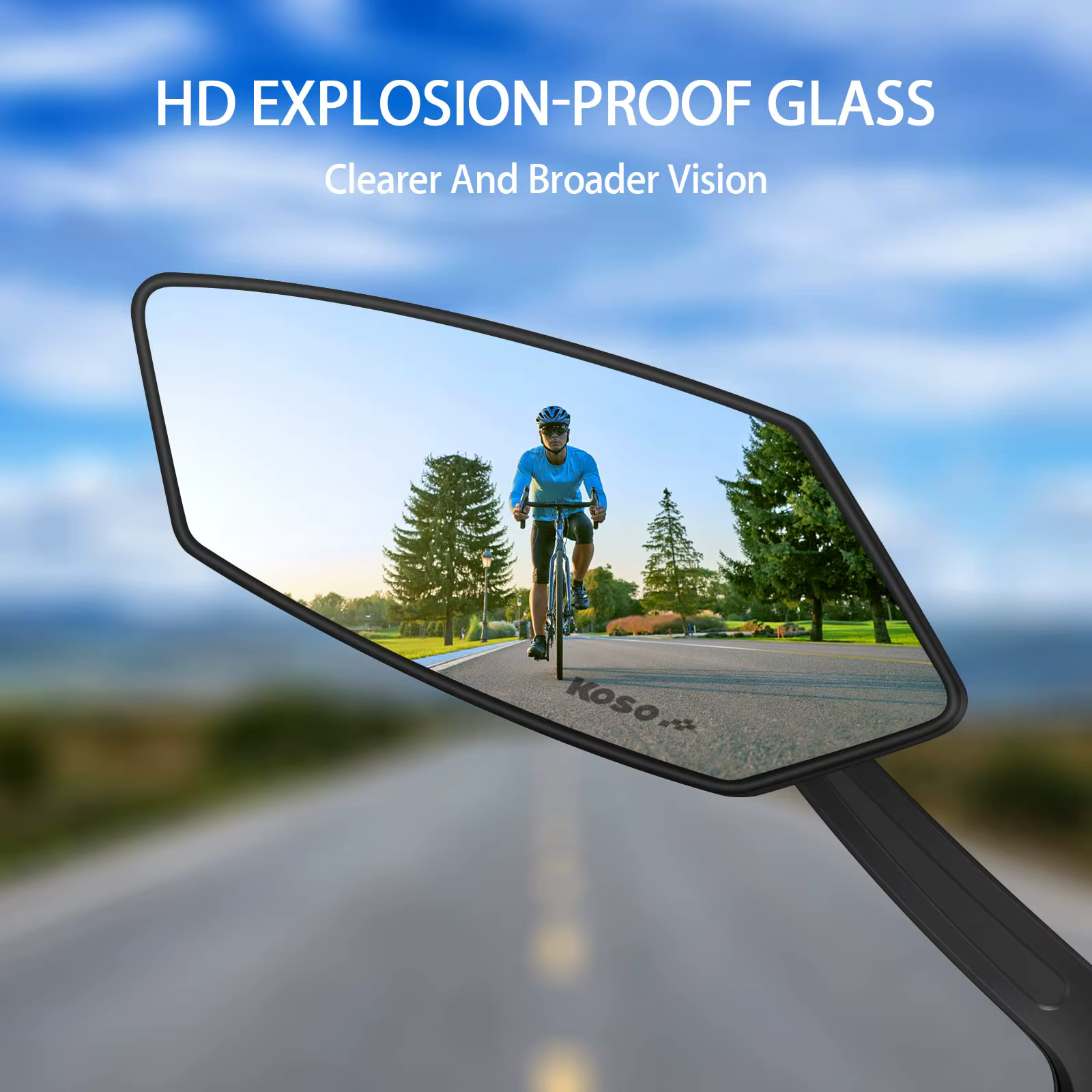 DOMEN rétroviseur grand Angle de vélo cyclisme 360 ° Rétroviseurs de guidon