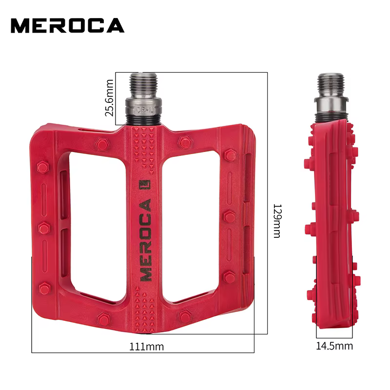 MEROCA pédale de vélo en Fiber de Nylon pédales de VTT antidérapantes élargies