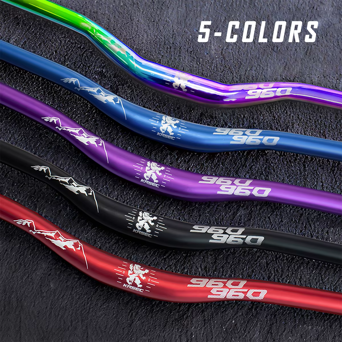 KRSEC 31.8mm VTT guidon en alliage d'aluminium vélo Riser