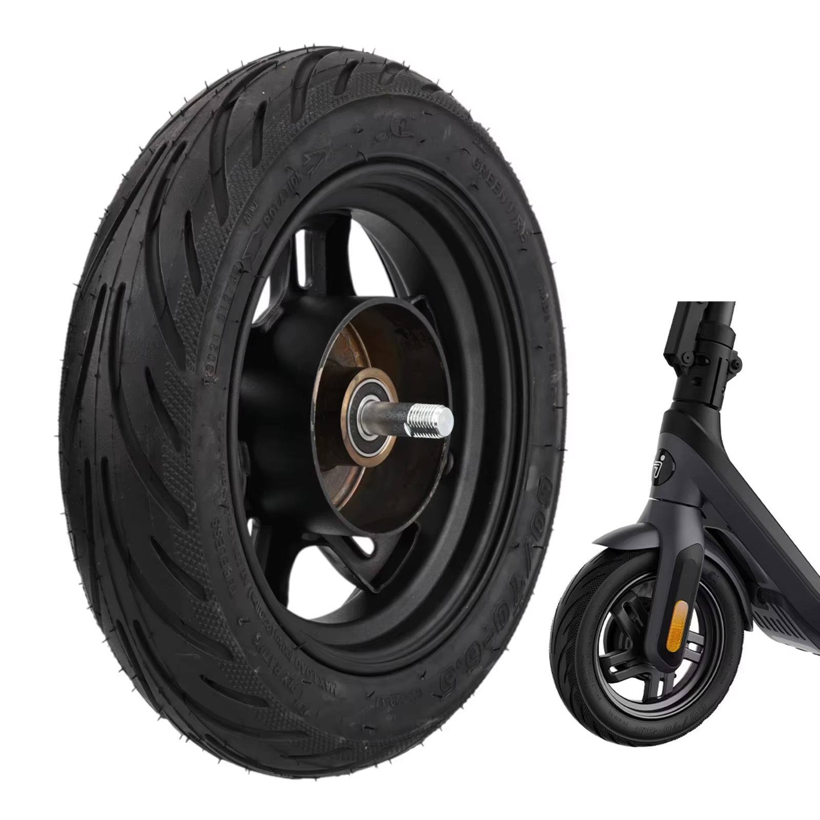 Roue avant 60/70-6.5 pour trottinette électrique Segway E2 Pro