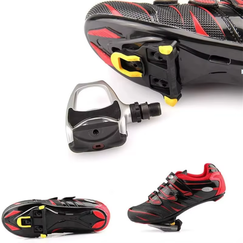 Cales de vélo autobloquantes pour pédales de cyclisme, jeu de 6 cales à flottation de 6 degrés, cales de vélo SPD-SL pour vélos de route, cyclisme en salle et route