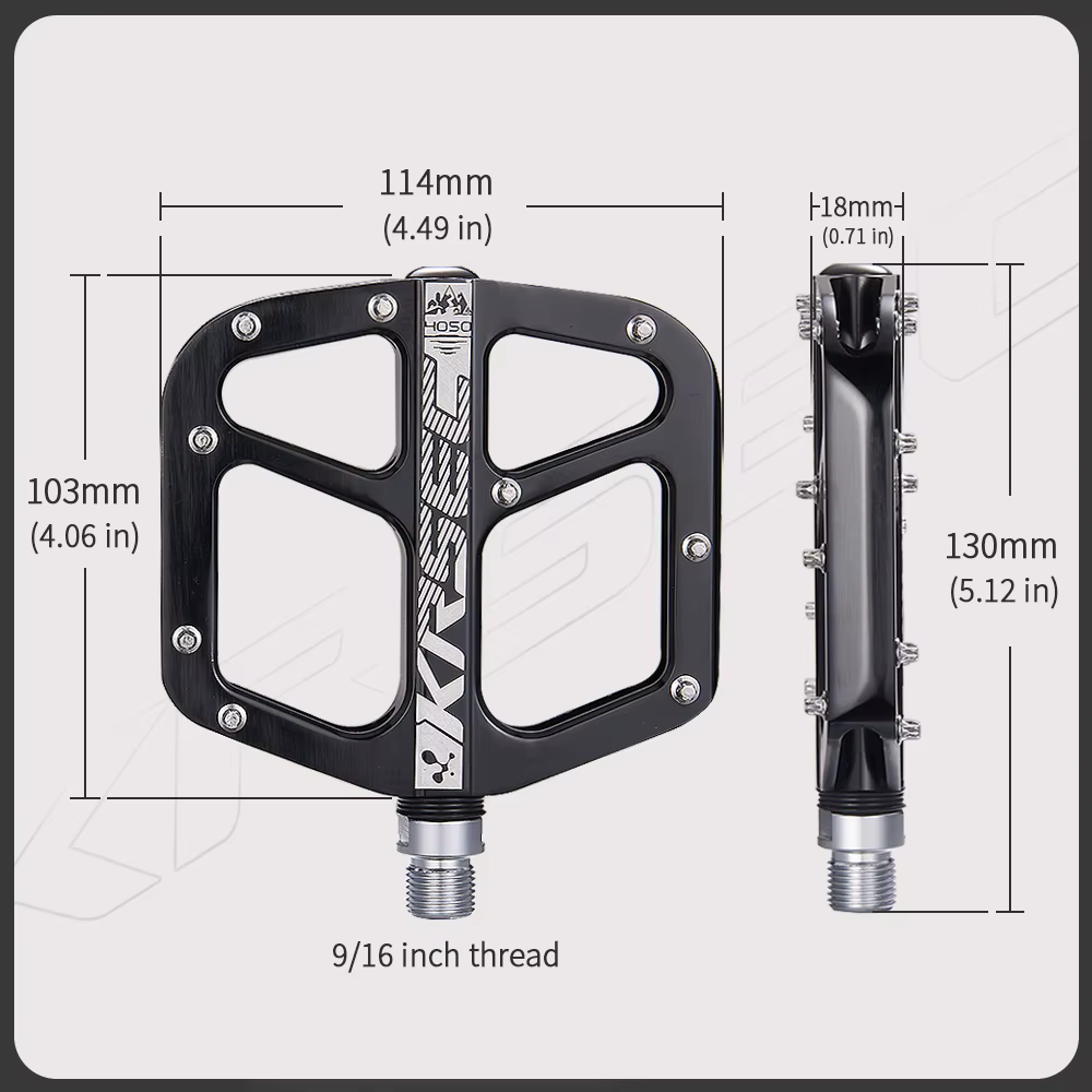 Pédales de vélo VTT pédale 9/16 pouces plate-forme
