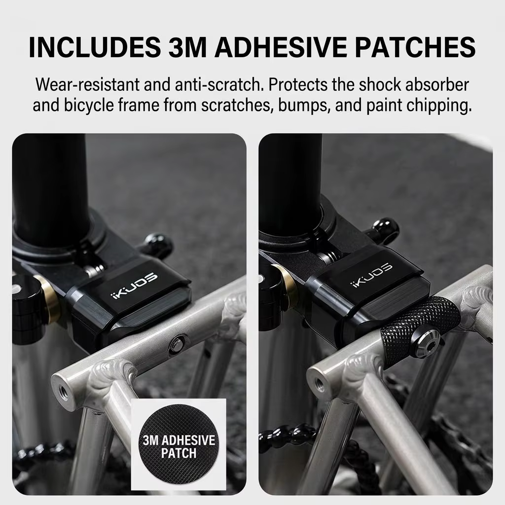 Amortisseur arrière sport confort en élastomère pour vélo pliant Brompton P Line T