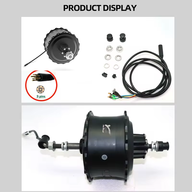 Kit de conversion de vélo électrique Fat Bike 48V 1000W avec moteur arrière sans balais et pneus 4.0 pouces (20/26