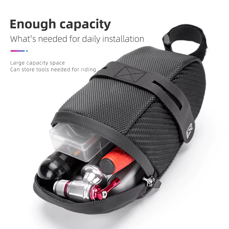 ROCKBROS ≈0.5-1.5L sac de vélo Portable tige de selle queue sac