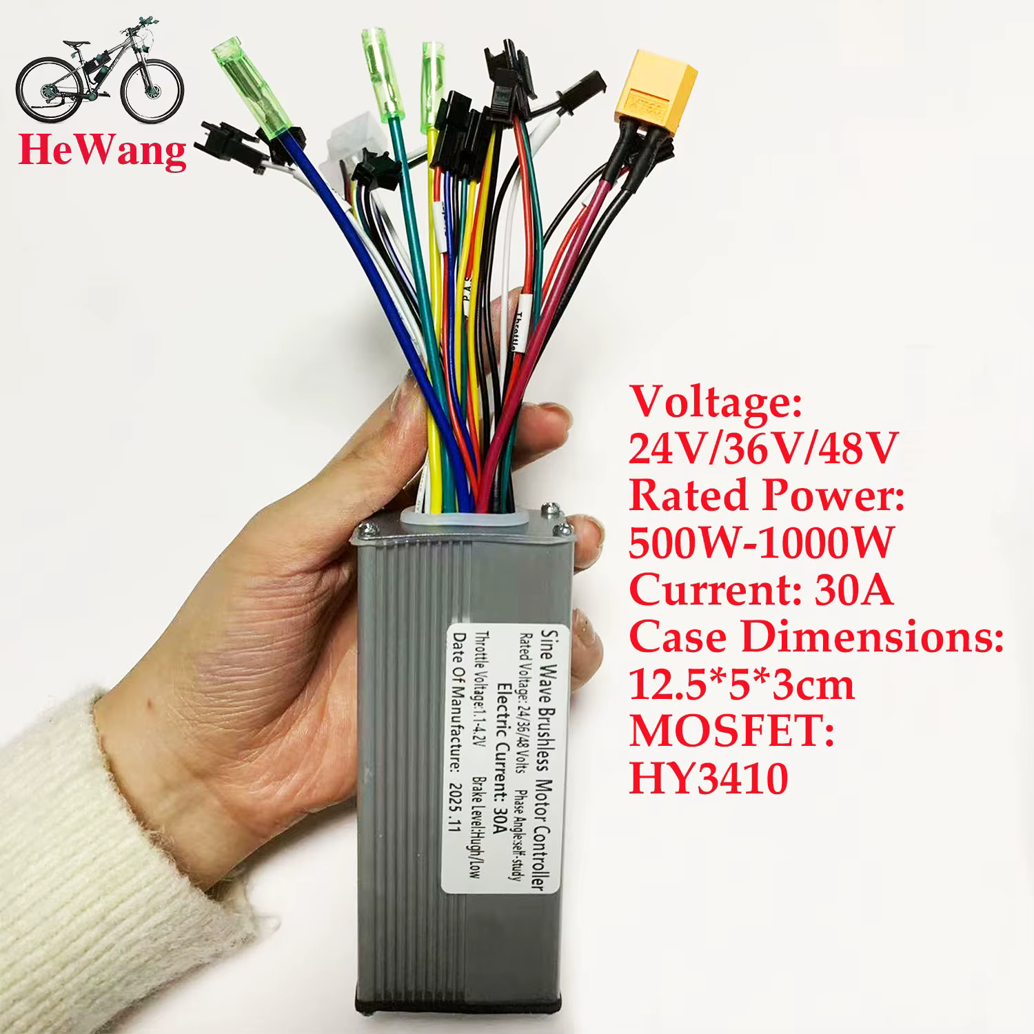 Contrôleur de moteur sans balais pour vélo électrique 25A/30A