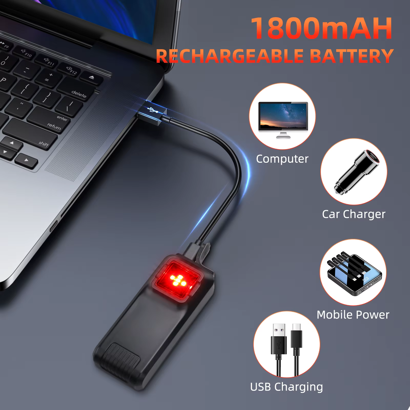 Camaroca W100 vélo rétroviseur Radar cyclisme feu arrière frein détection lampe selle tige