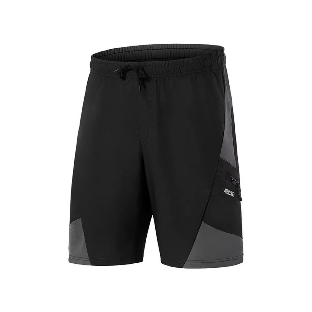 ARSUXEO Short de cyclisme d'été 2 en 1 pour homme avec coussin en silicone