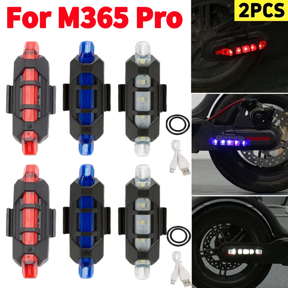 2 feux d'avertissement pour trottinette électrique M365 Pro