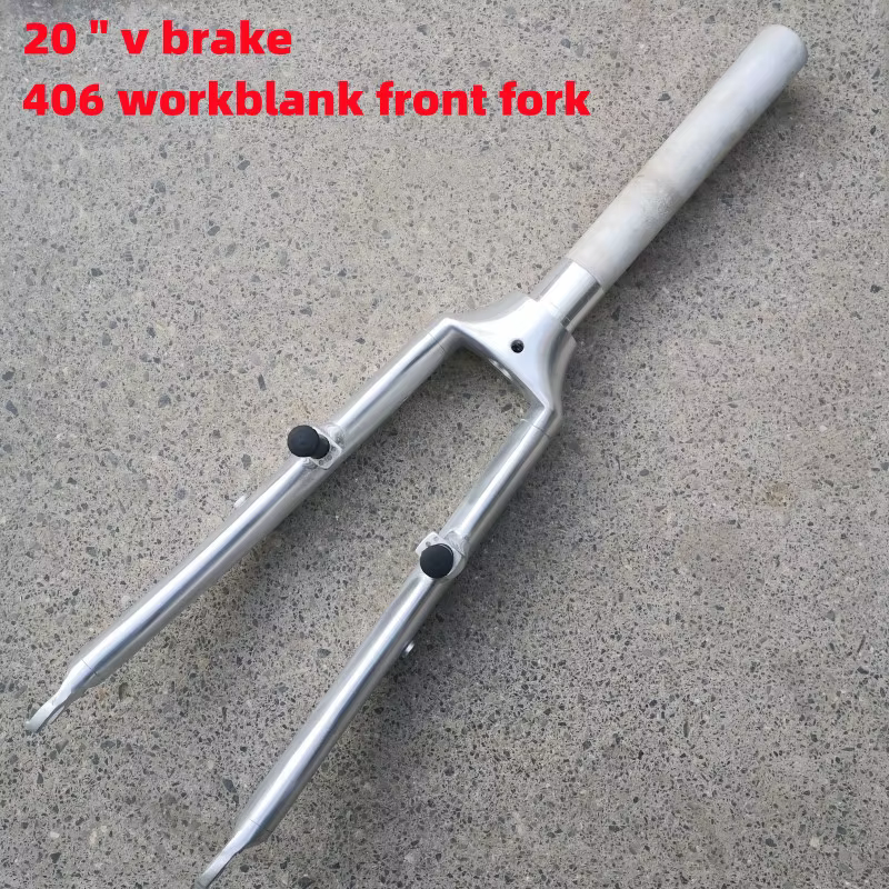 Fourche de vélo pliable 20 pouces en aluminium 406, fourche avant de vélo avec frein V, fourche Workblank