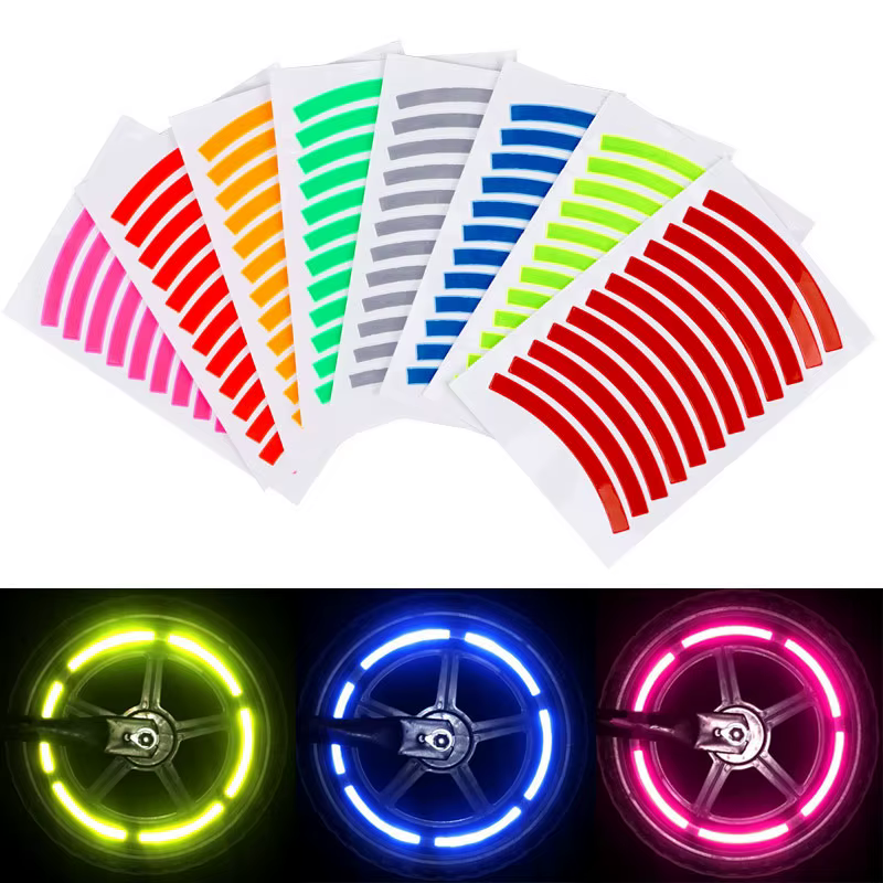 Autocollant réfléchissant coloré pour pneus