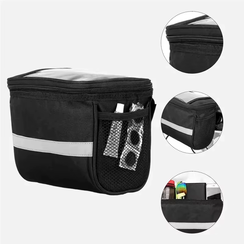 Sac avant de vélo, sac de rangement pour équipement de cyclisme de grande capacité
