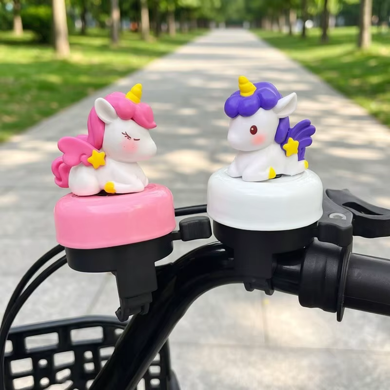 Sonnette de vélo licorne de dessin animé