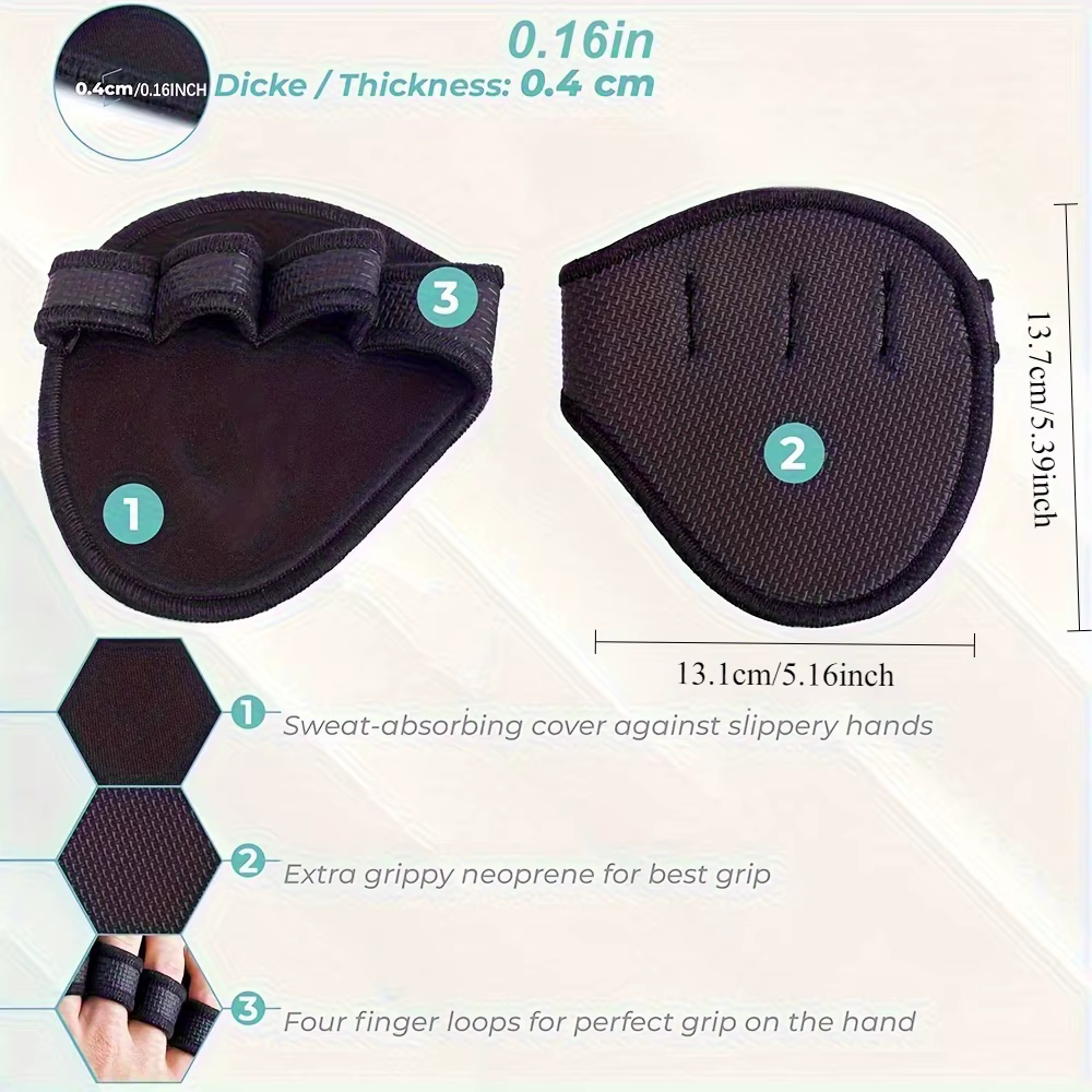 Coussinets de poignée en néoprène, poignées de levage, gants d'entraînement, de gymnastique, d'haltérophilie, de chimie, de Fitness, de sport, protection des mains