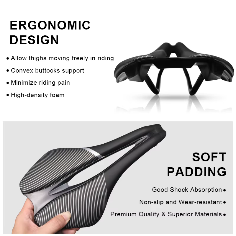 Selle creuse pour vélo de route