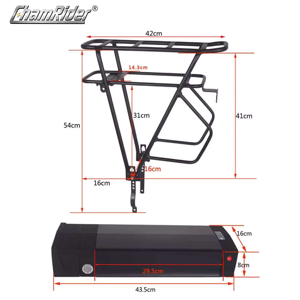 ChamRider-Boîte à piles pour vélo électrique