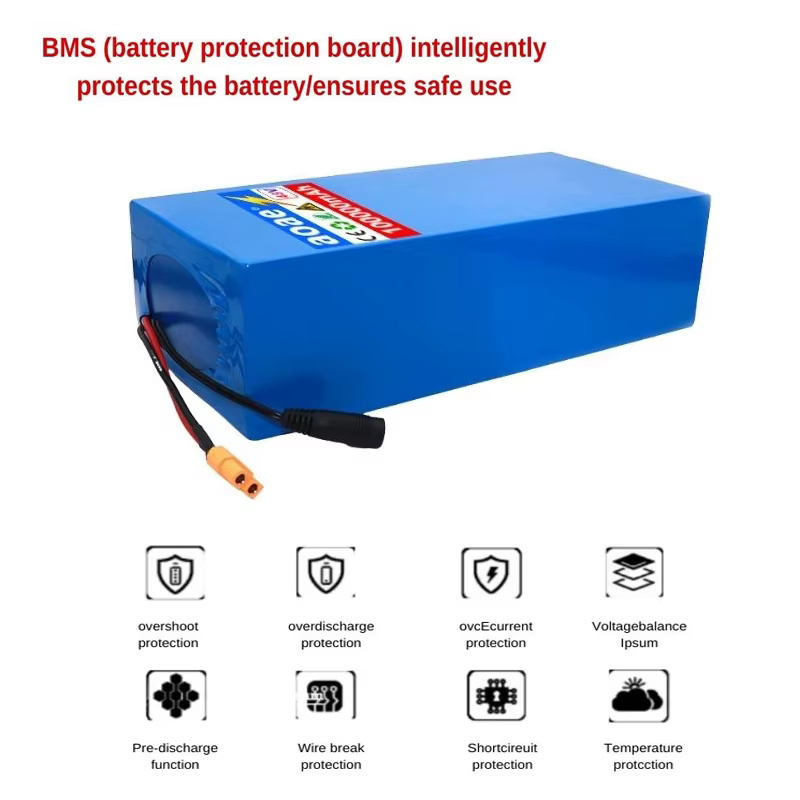 👍 Batterie au lithium 100% 18650 originale 48V 100Ah 13s6p