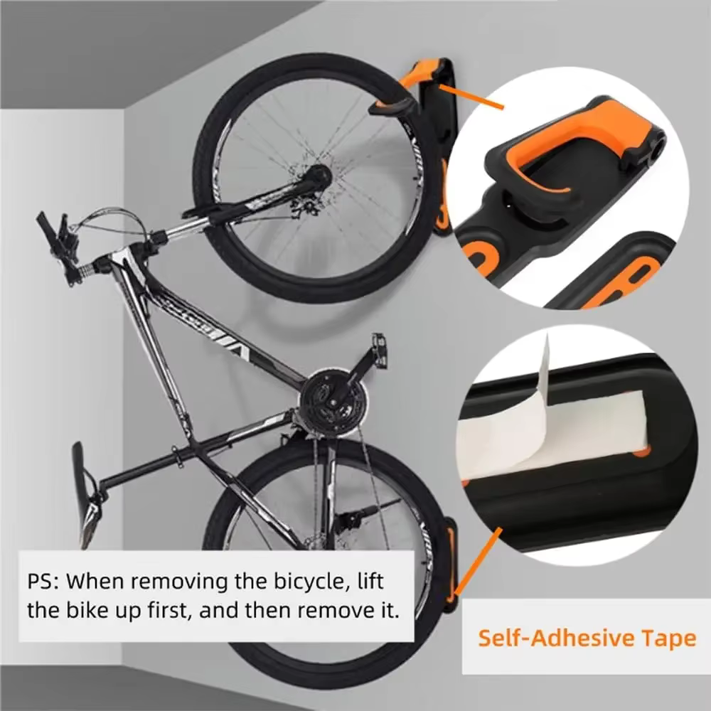 Support mural T1 pour vélo de route et VTT