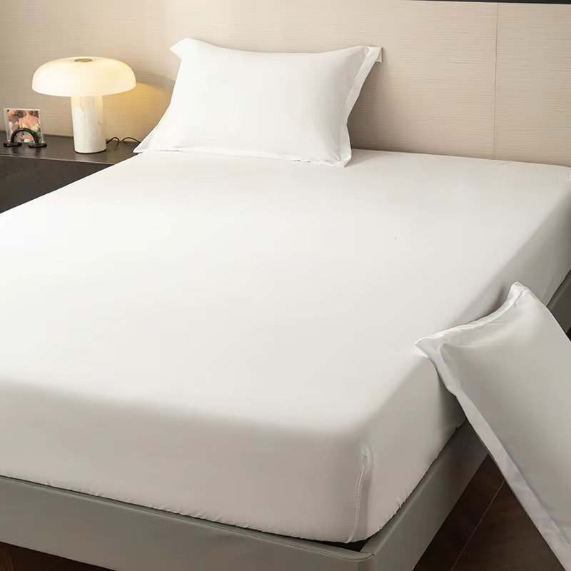 Drap-housse de haute qualité - Microfibre douce au toucher, poche profonde 25 cm, anti-rides, antidérapant, couleur unie, taille simple/pleine/queen/king