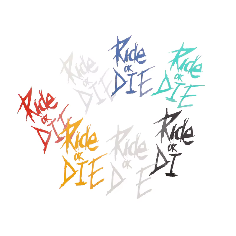 Autocollant de cadre de vélo Ride Or Die
