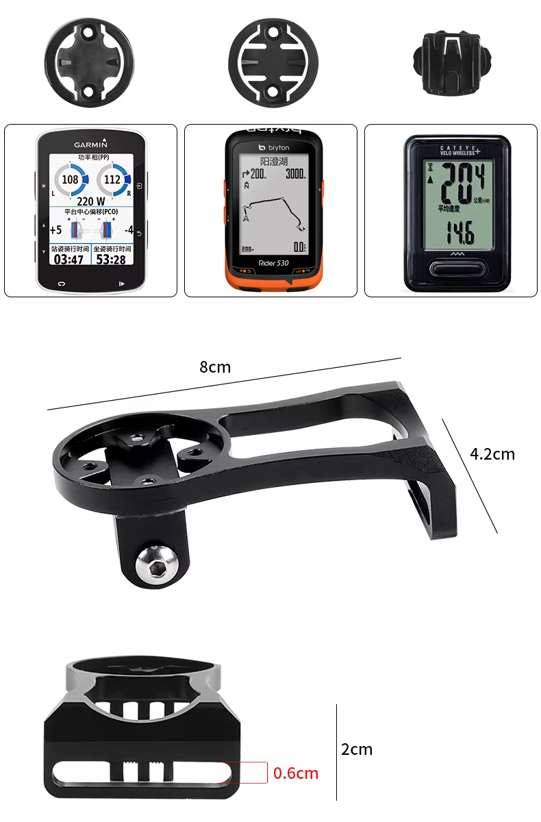 BKPTX support de caméra d'ordinateur vélo en alliage d'aluminium