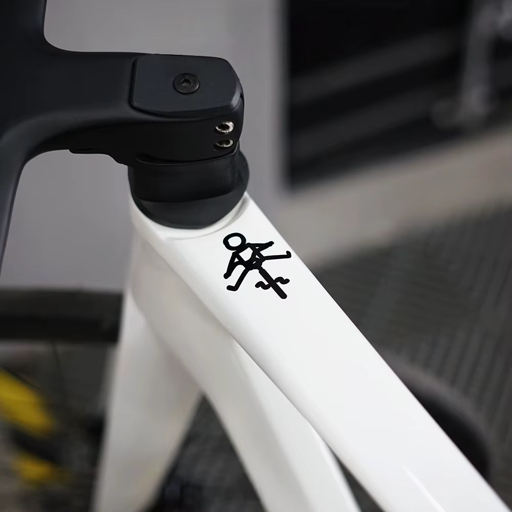 Autocollants universels en vinyle imperméables pour cadre de vélo de route et VTT, tube supérieur, autocollants de sécurité pour vélo, pour la décoration