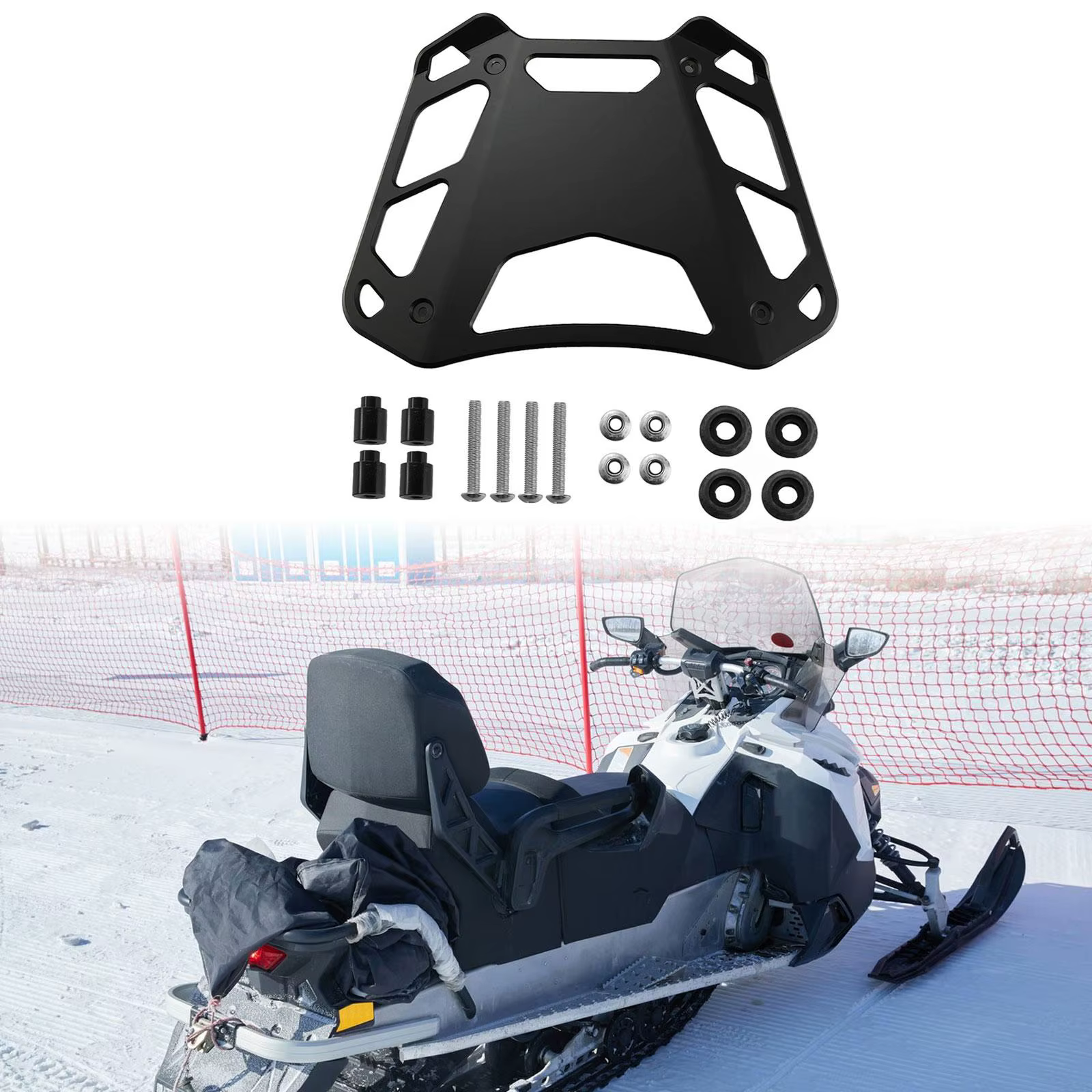 Porte-bagages arrière pour moto