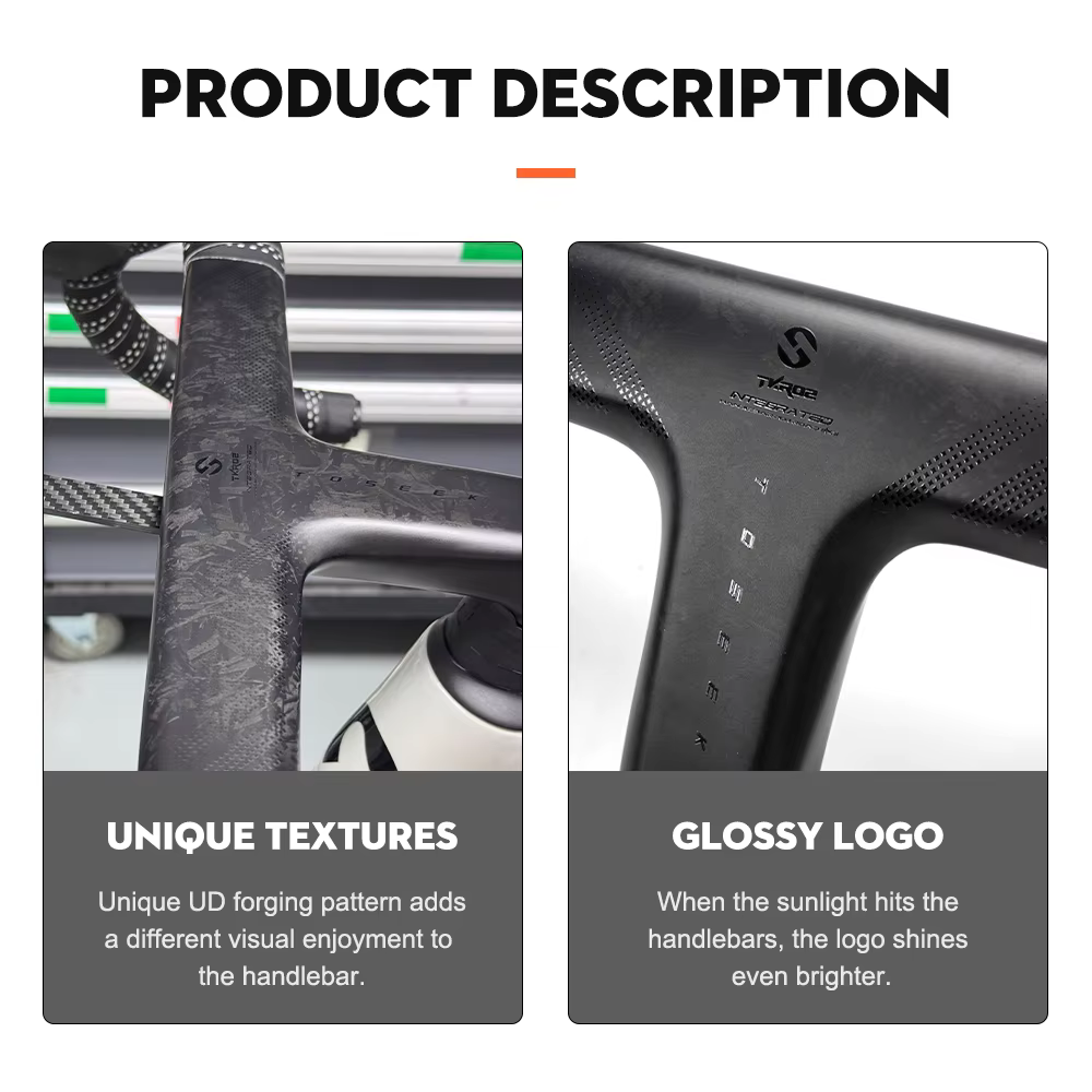 TOSEEK guidon en carbone