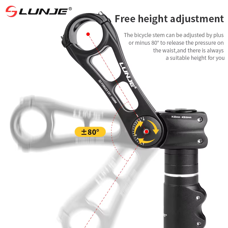 Tige réglable tige de guidon vtt 25.4 31.8mm vélo puissance route VTT Table vélo pont tige 90-145MM pièces de vélo