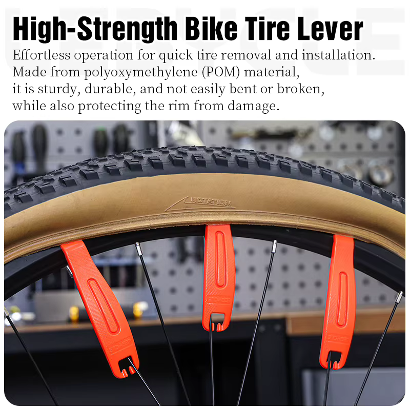 LEBYCLE 3 pièces leviers de pneu tige de vélo cyclisme barre de levier outils de réparation ouvreur
