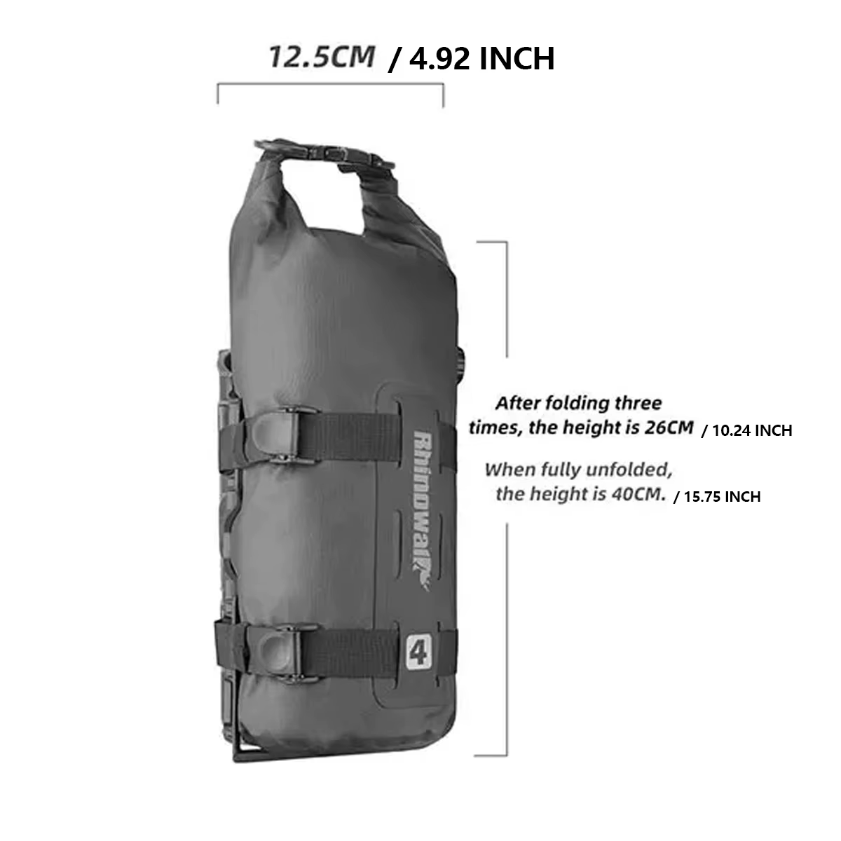 1/2 pièces Portable étanche vélo fourche sac 4L 7L