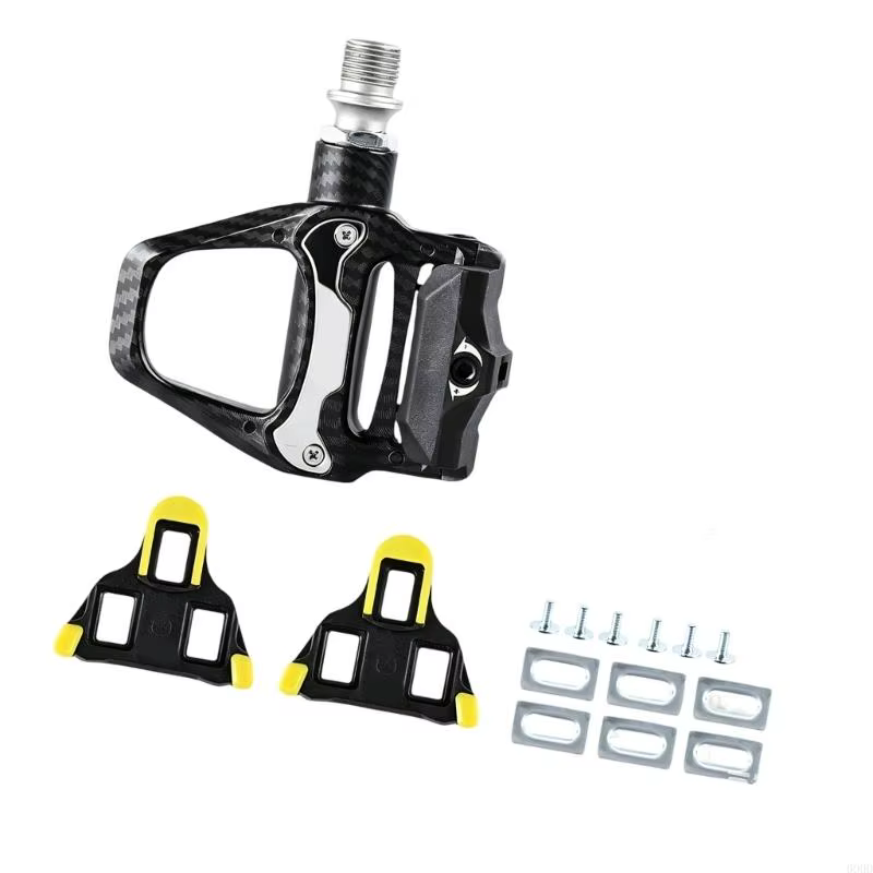 Plateforme vélo à clipser avec crampons matériel zone contact du cadre ouvert