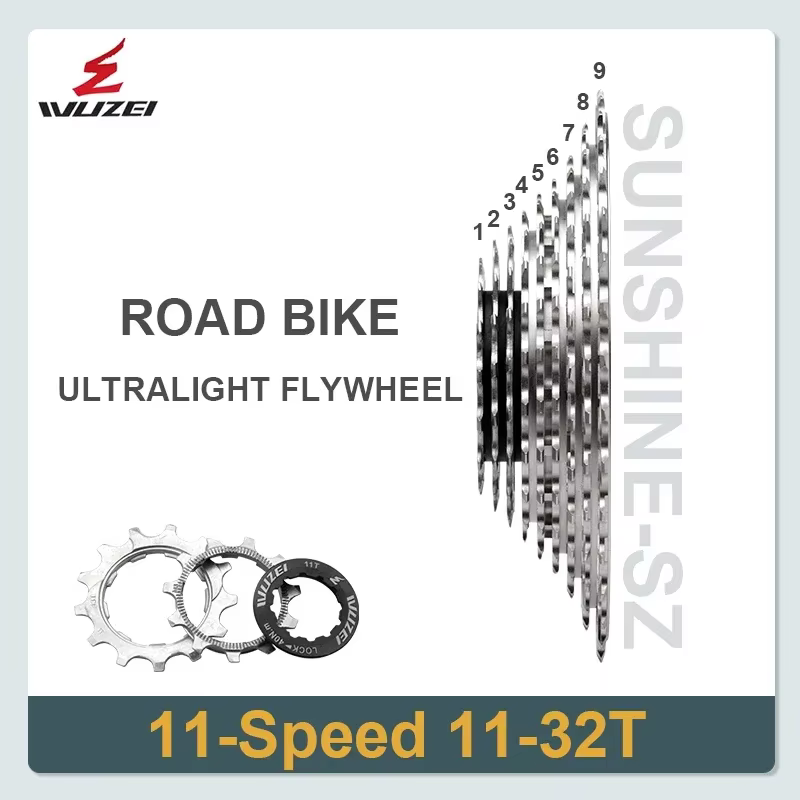 WUZEI SL CNC vélo de route 12/11S roue libre ultralégère 11-28/32/34/36T