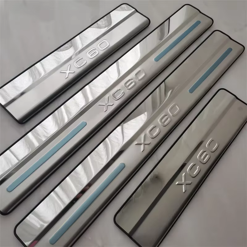 Accessoires de voiture pour Volvo XC60 2011-2013 2014 2015 2016 2017-2019, seuil de porte, protecteur de pare-chocs arrière, garniture de plaque de roulement de coffre