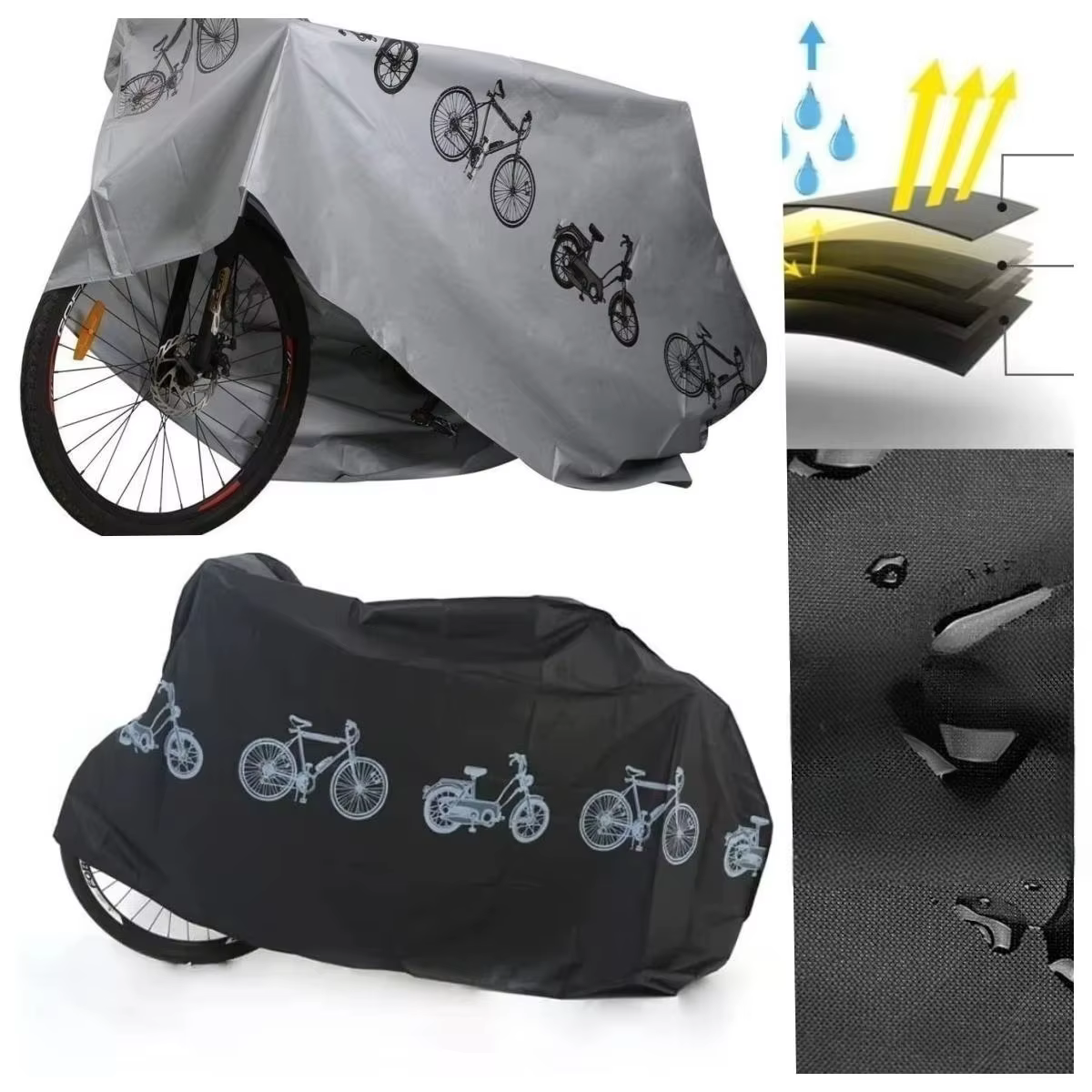 Housse de vélo imperméable et anti-poussière pour une utilisation intérieure et extérieure