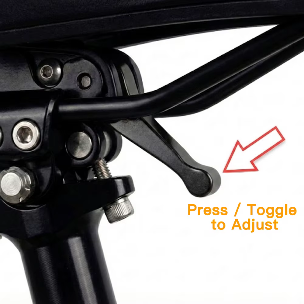 Système de réglage rapide de l'inclinaison de la selle VTT – Commutateur d'angle