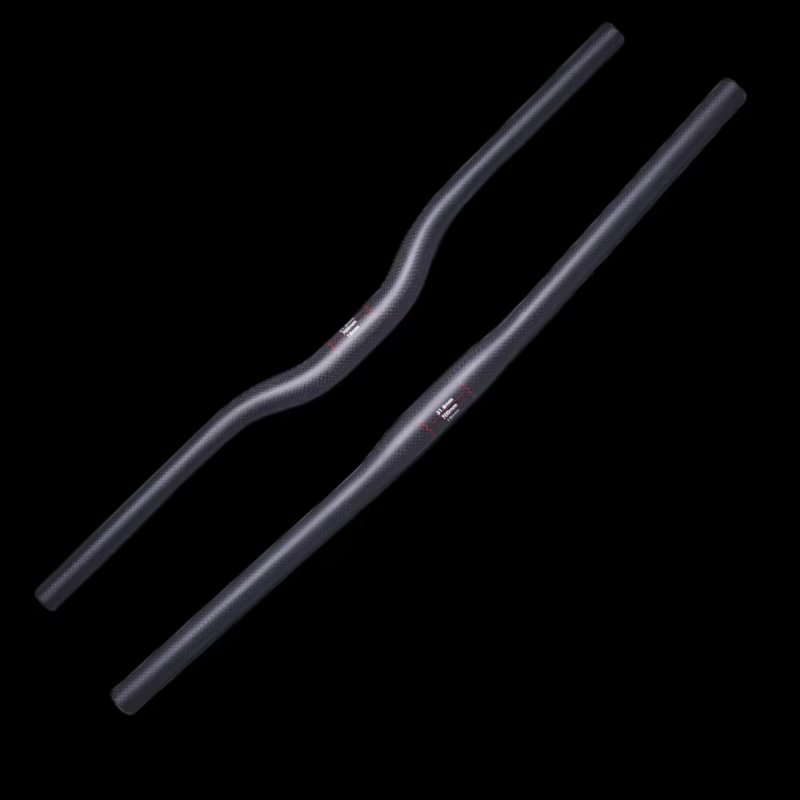 Guidon de vélo vtt en carbone mat