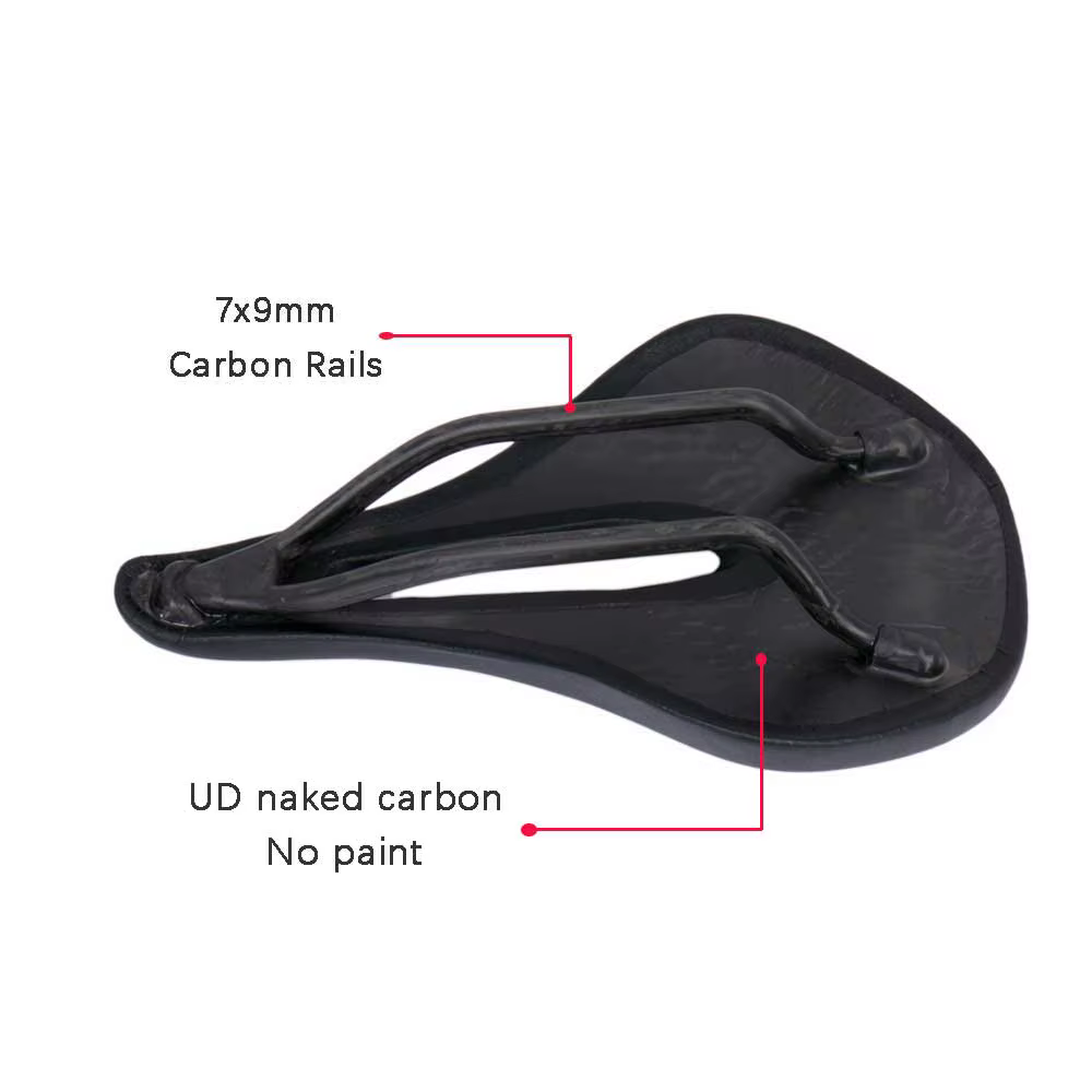 Elitaone-Selle de vélo de route en carbone nu