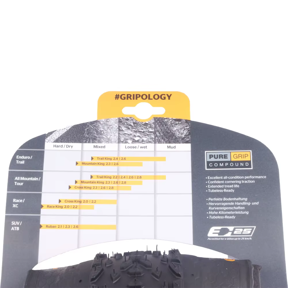 Continental RACE KING pneus de VTT montagne XC Anti-crevaison pneu de vélo Tubeless 26x2.0/2.2 27.5x2.0/2.2 29x2.0/2.2